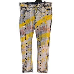 Rocawear jeans paint splatter Y2K, retro. Size 20 #922